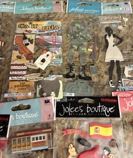 Lot Of 10 JOLEE'S BOUTIQUE  Dimensional  Scrapbooking Stickers Le Grande Edition