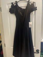 NWT Unique Vintage Cotton Blend Short Sleeve Midi Length Dress Size S/4