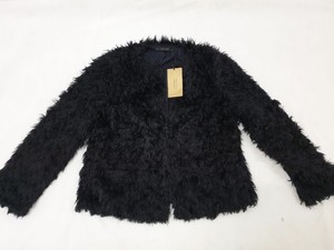 black fur coat zara