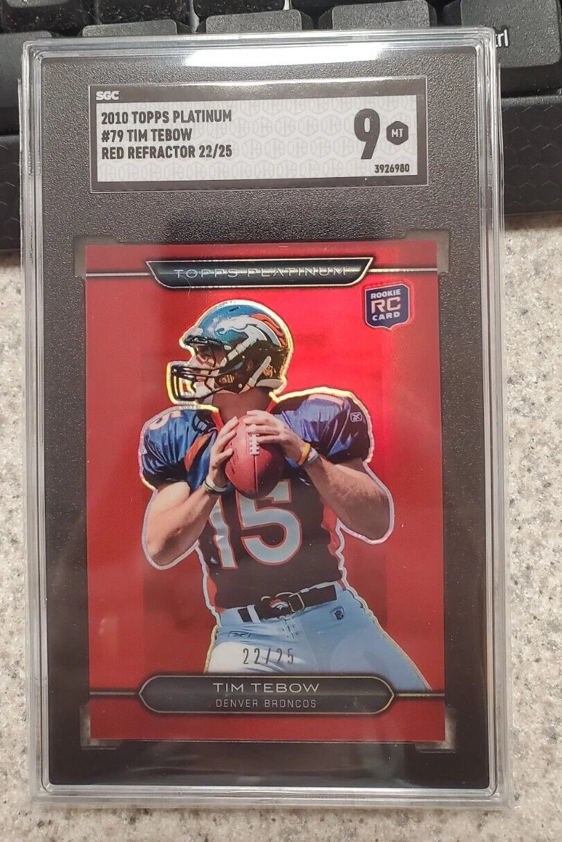 Tim Tebow Topps Platinum #79 Red Refractor