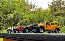 1:64 JKM Hummer H2 2005 SUV shock-absorbing Diecast Model Toys Car Boys Gifts