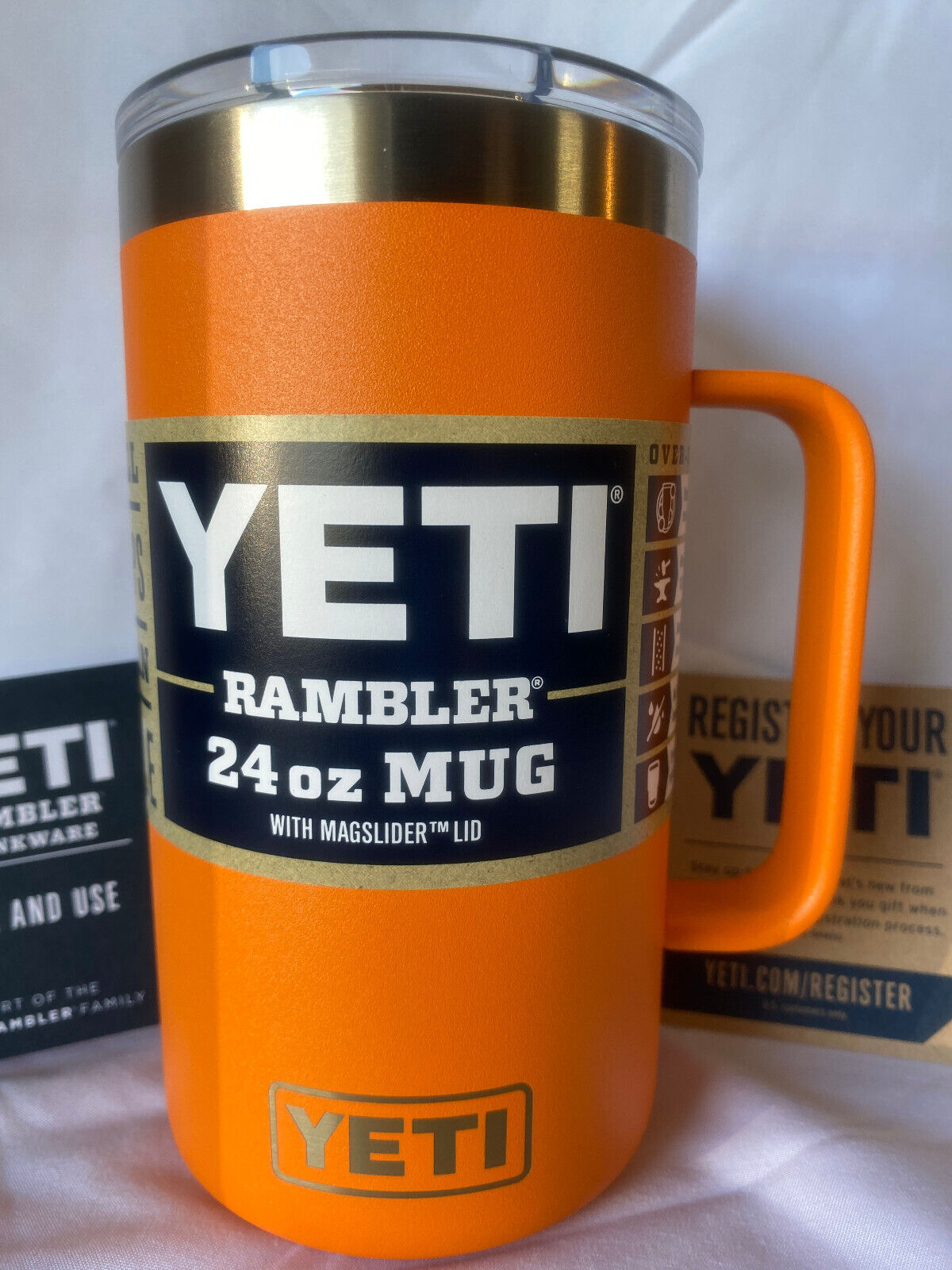 Yeti Rambler 24 oz Mug - King Crab Orange