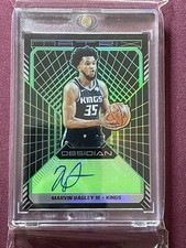 2018-19 Panini Obsidian Electric Etch Green /15 Marvin Bagley III Rookie Auto RC