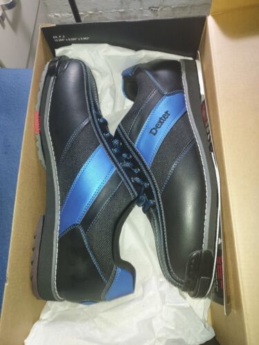 Dexter Men's SST8 Pro Black/Blue Bowling Shoes NEW Interchangeable LH and RH - Picture 2 of 5