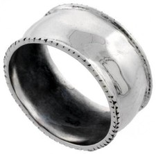 925 Sterling Silver Dome Wedding Band Ring, 1/2" Wide
