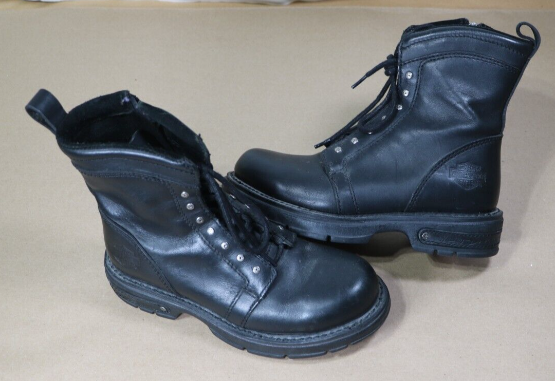 Harley Davidson Boots Women's Size 6 84060 Side Zip 6
