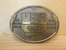 United States Olympic Committee 1984 Sarajevo/Los Angeles Belt Buckle Made in US