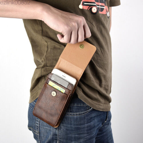 Holster Belt Clip Leather Case Cover Pouch For iPhone XR XS 11 12 13 14 15 Pro - Picture 4 of 19