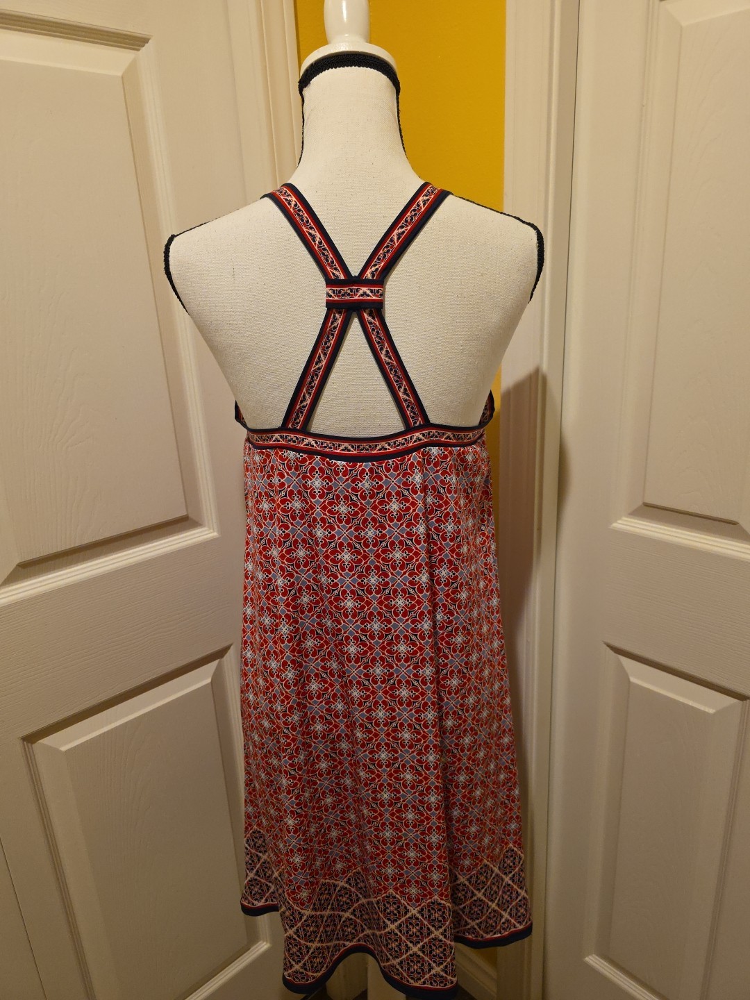 MAX STUDIO MULTICOLORED GEOMETRIC HALTER TOP DRES… - image 6