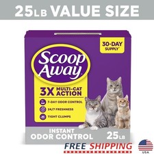 Instant Odor Control Cat Litter 3X Multi Cat Action 7 Days Freshness Low Dust US