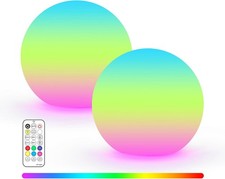 12-inch LED Dimmable Light Ball: Waterproof Floating Pool Lights