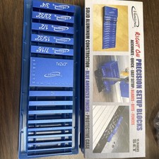 iGAGING PRECISION SETUP BLOCKS SET (15 PIECEs) With CASE New Open Box