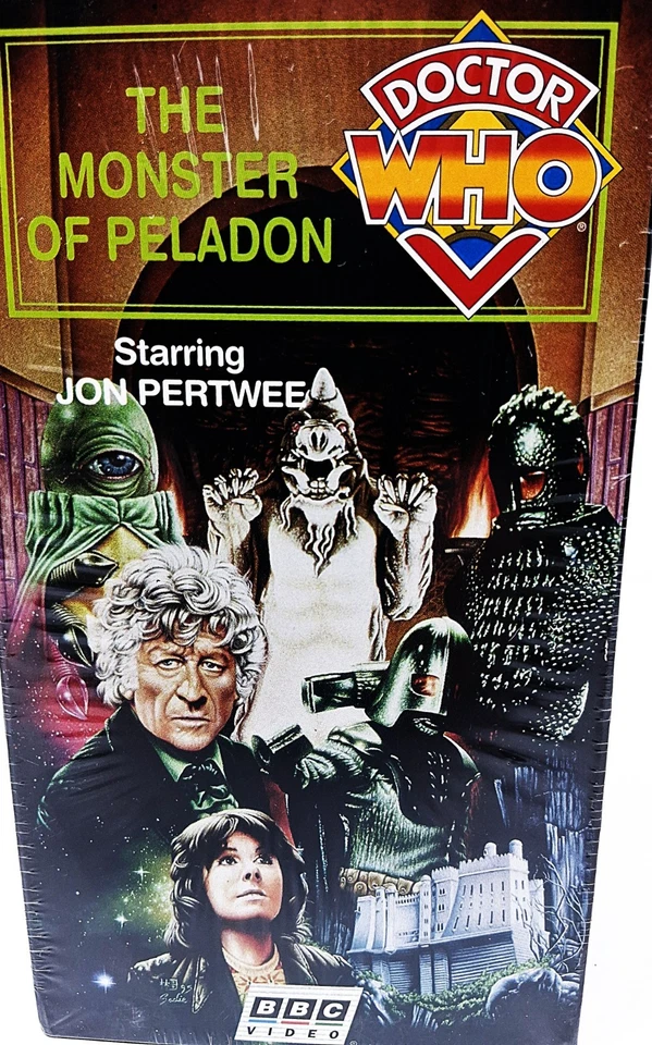 Doctor Who The Monster of Peladon VHS 2 Tape Set New Old Stock Factory Sealed - Image 2 of 4