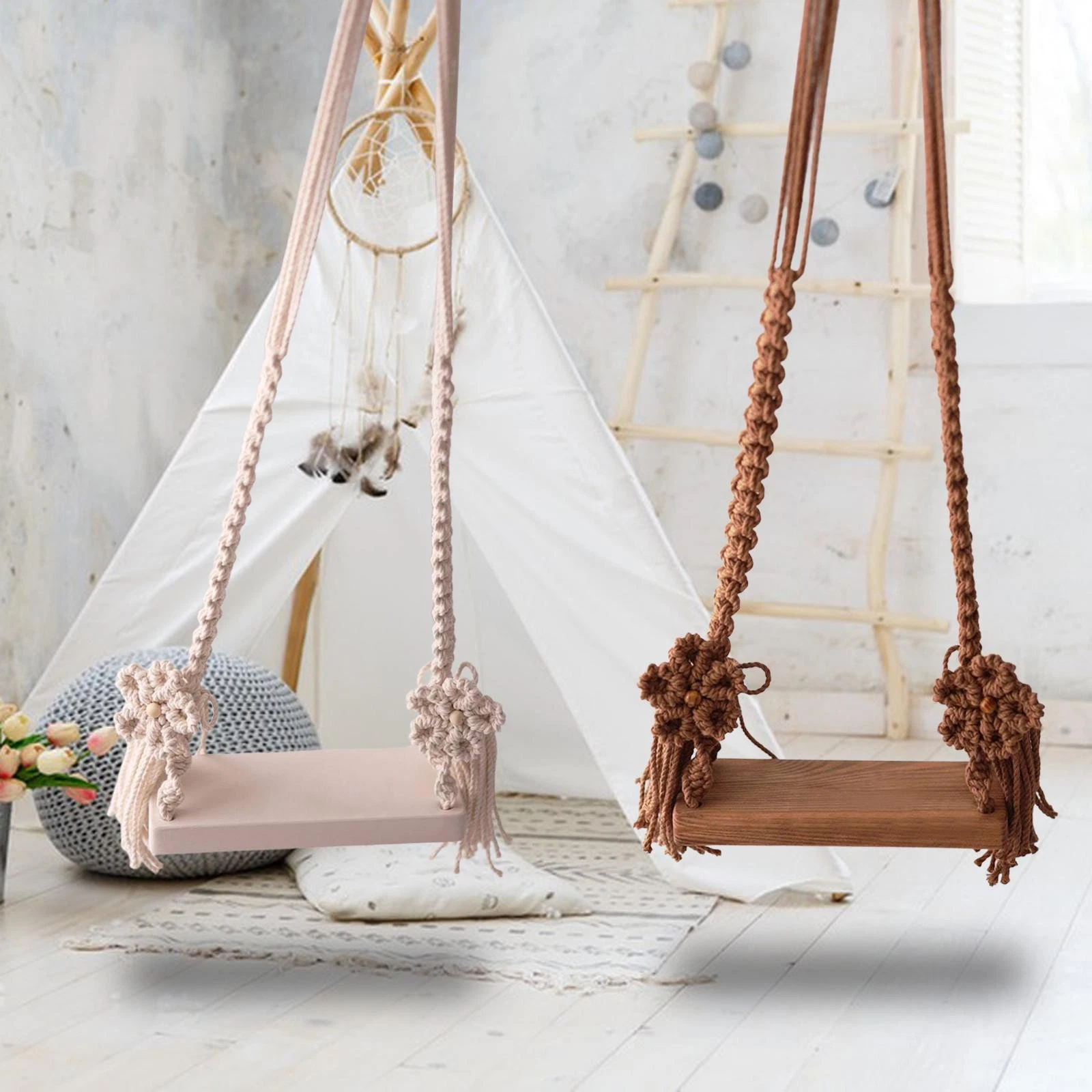 Baby Swing Seats Newborn Photography Props Posing Props Wooden Removable for
Opens in a new window o