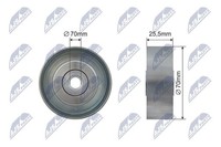 NTY Spannrolle, Keilrippenriemen RNK-CH-013