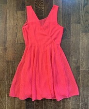Express Dress Womens Size 2 Hot Pink Sweetheart Neckline Party Sleeveless Cute ￼