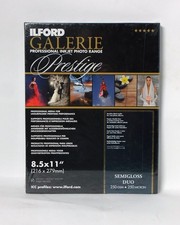 Ilford Galerie Prestige Semiglss Duo Inkjet Paper 8.5" x 11" 25sh NEW SEALED