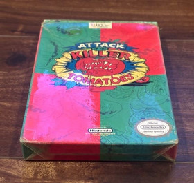 Attack of the Killer Tomatoes LAMINATED Nintendo NES Empty Box Only