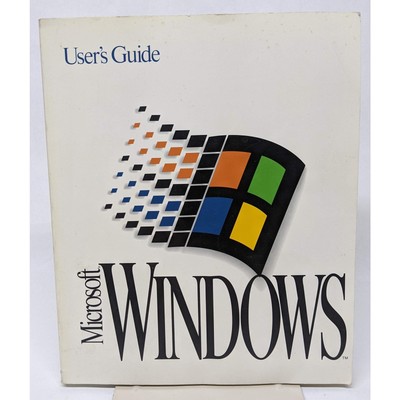 Original Microsoft Windows 3.1 User's Guide Manual