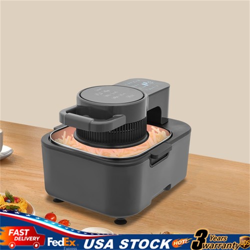 Freidora de Aire 110V 60Hz Control Táctil Freidora de Aire 90-200°C Freidora de Aire con 1*Parrilla 1350W