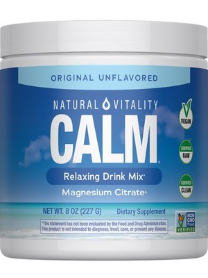 3/28 Natural Vitality MaxCalm Magnesium Powder | High Absorbable Ionic Glycinate
