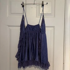 Vtg Flair 4359 Purple Lace Trim Teddy Lingerie Bodysuit  Nightie Snap Medium