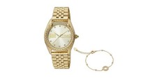 Set Orologio e bracciale Donna  JUST CAVALLI JC1L195M0065 Cinturino TOTAL GOLD