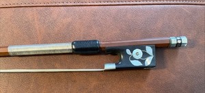 Pernambuco Viola Bow With Flower Inlay