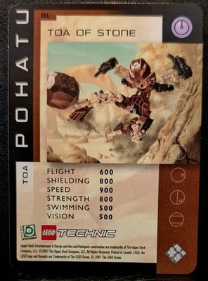 2001 Lego Group Bionicle 1st Ed Quest For The Masks Toa Pohatu #81 (jc)