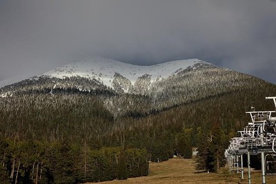 Mountains above the Arizona Snowbowl, an alpine ski resort below the San