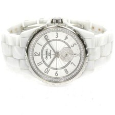 Chanel J12 H3841 36mm Ceramic White Dial Automatic Date Watch #C3220