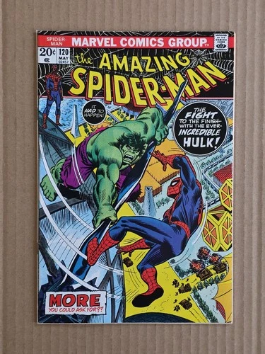 Amazing Spider-Man #120 Classic Hulk cover Marvel 1973 NM-