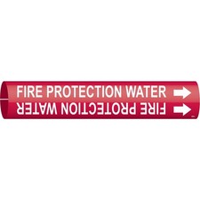 BRADY 4060-A Pipe Marker,Fire Protection Water 6GP86