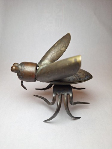 Vintage Raul Zuniga Casa del Arte Messing Besteck Fliegen Käfer Insekt Skulptur - Bild 3 von 6