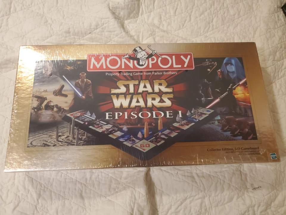 Hasbro Monopoly Star Wars Episode 1 Collector's Edition 3-D Board Game-Sealed - Image 2 of 4