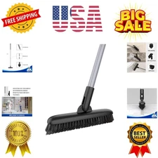 Heavy Duty Grout Scrub Brush with Long Handle, Shower Floor Scrubber for Clea...