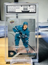 2024-25 Upper Deck Macklin Celebrini Star Rookie GMG Graded 10 Gem Mint 💎 RC 