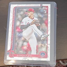 Topps 2025 Update Series Rookie Doug Nikhazy #US44 Guardians