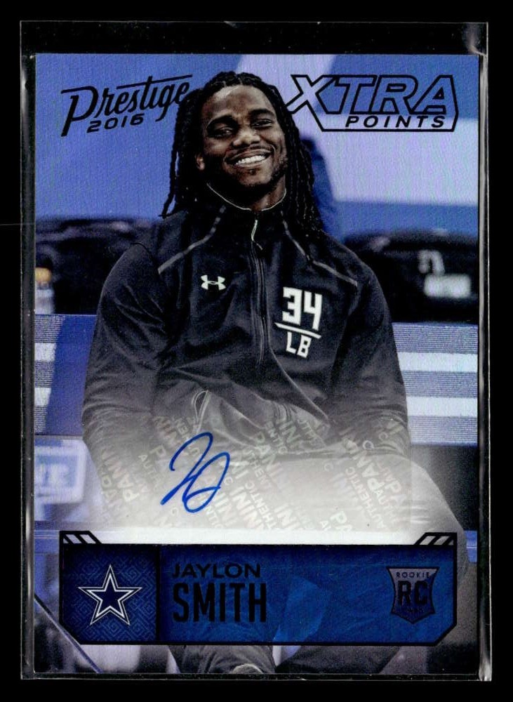 Jaylon Smith Panini Prestige Rookie Signatures #JS Xtra Points Purple