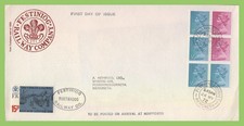 G.B. 1972 Wedwood book pane Festiniog Railway letter Fee First Day Cover, Penrhy