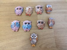 ✨️CLEARANCE ✨️  Nine Super Cute Mini Owl Fridge Magnets