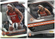 2025 Panini Prizm WNBA #94 Aaliyah Edwards Silver Prizms