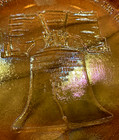 indiana glass 1976 bicentennial iridescent carnival glass plate Liberty Bell — photo 3