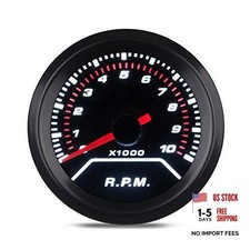 Tachometer Tacho Gauge Meter 0-10000 RPM Gauge Meter 2inches 52mm Universal