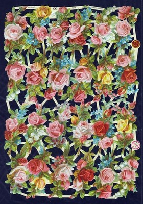 glanzbilder bogen   EF 7278  Rosen