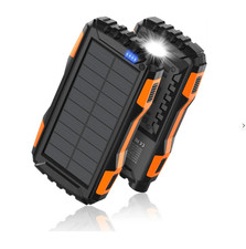 2026 Super 10000mAh USB Portable Charger Solar Power Bank For Cell Phone