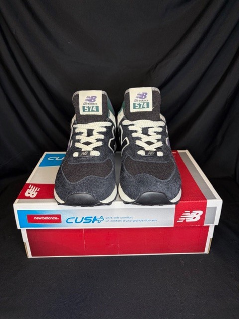 New Balance 574 Black/Purple/Teal Size 8M Style # U574LV2 | eBay