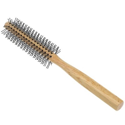 Round Hair Brush Small Blow Drying Comb Wooden Roller Comb for Styling
