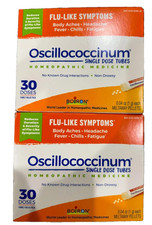 LOT OF 2 Boiron Oscillococcinum Homeopathic Medicine 30 Pellets EXP2026 NEWSHIP