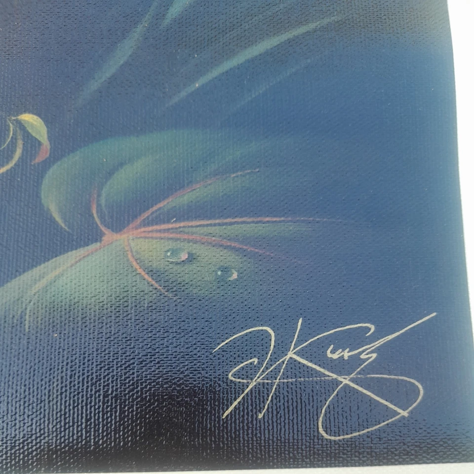 IMPRESIÓN SOBRE LIENZO JARDÍN DEL EDEN 14 x 11 Vladimir Kush firmada y numerada 109/325 Foto 3 de 4